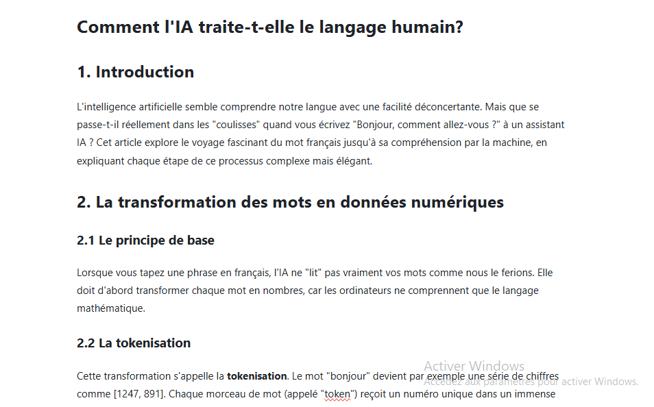 Cet article explore le voyage fascinant du mot français jusqu'à sa compréhension par la machine.